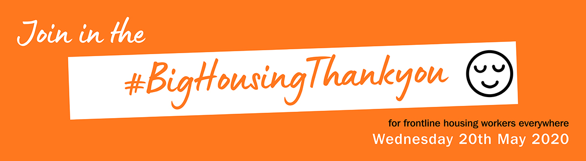 Big housing thank you web banner - orange