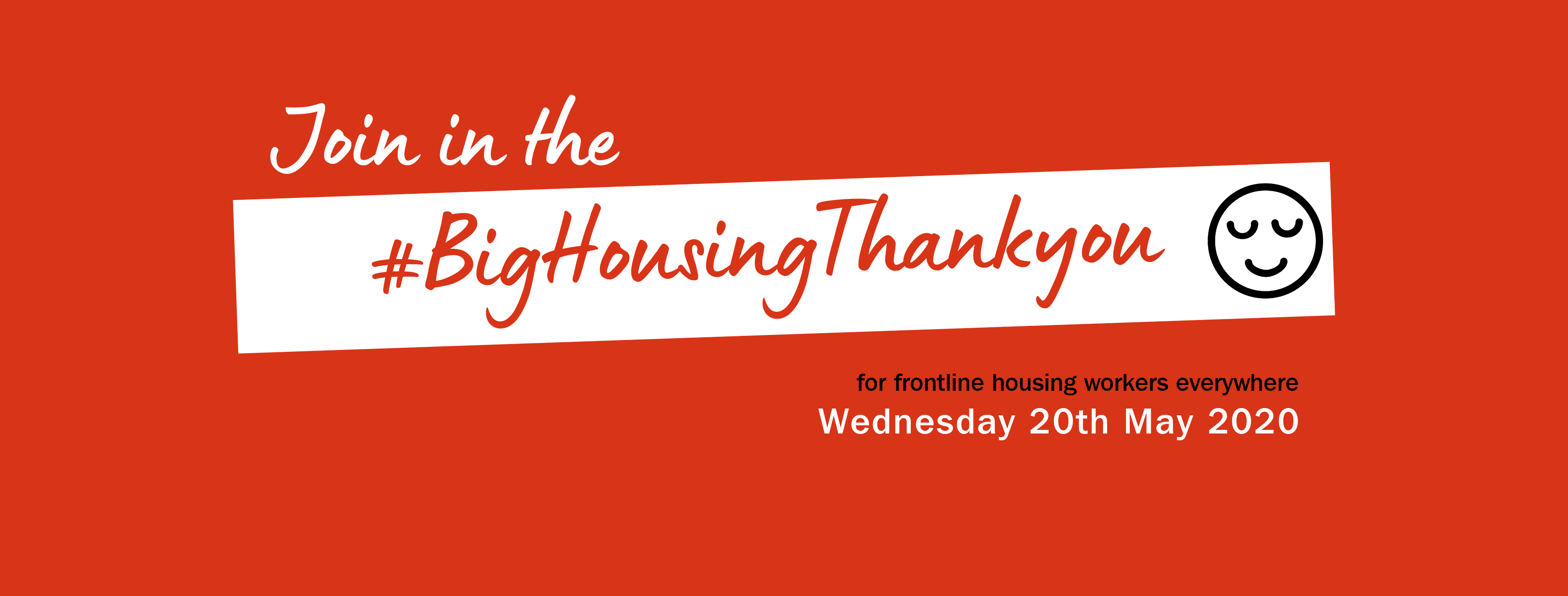 Big housing thank you Facebook banner - red