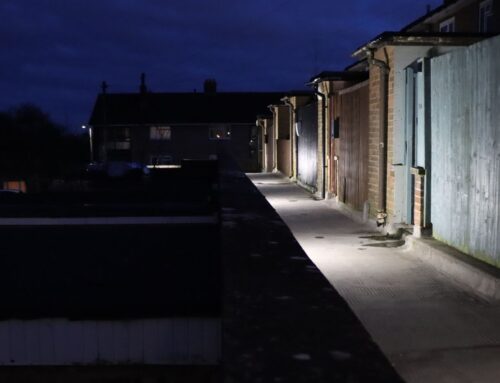 NPH electricians transform communal walkway