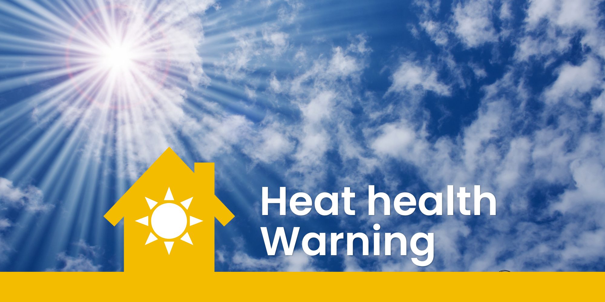 Extreme heat health warning